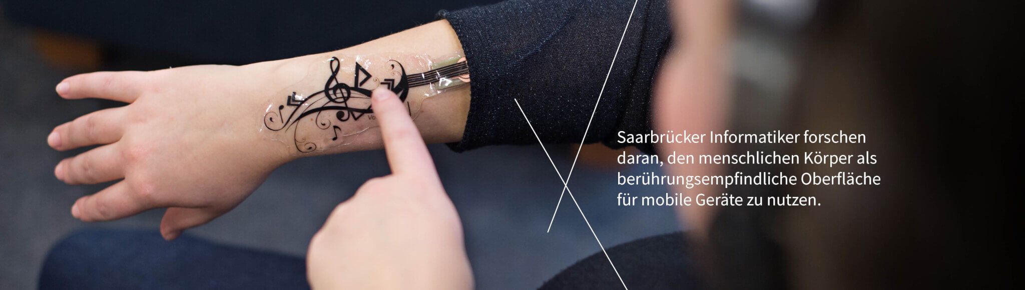 Header_Bild3 Saarbrücker Informatiker forschen daran, den menschlichen Körper als berührungsempfindliche Oberfläche für mobile Geräte zu nutzen.
