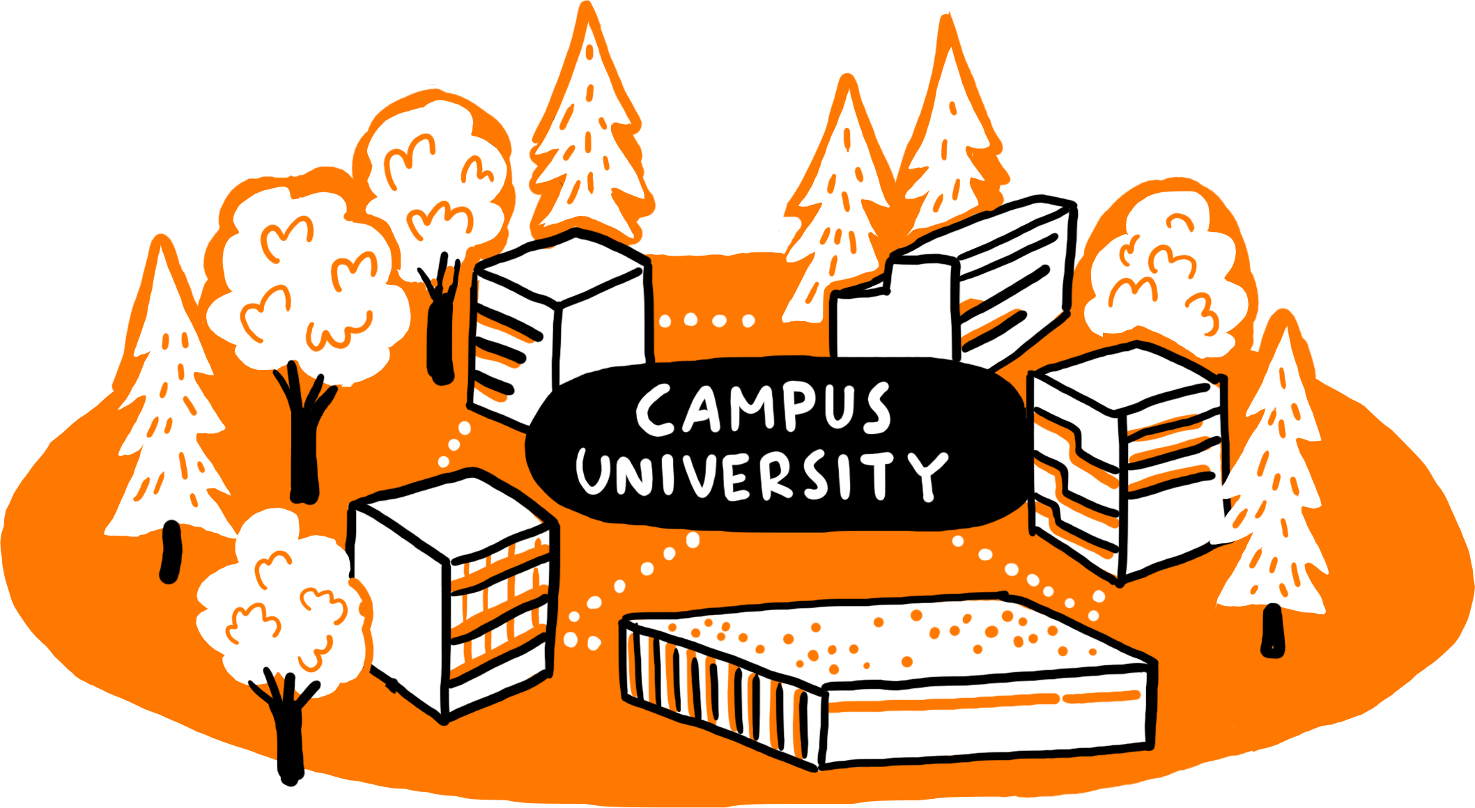 zusatzmotive_0003_campus_university Graphic DSAI Bachelor, study artificial intelligence at the SIC